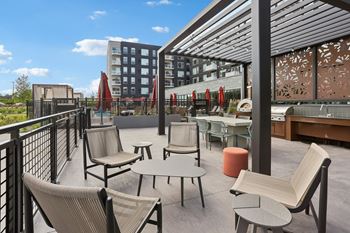 Grills and picnic area at The Mera in St. Louis Park, 55426